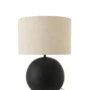 Lampa stołowa BALLE 62 cm czarna ceramika*J-Line Clearance