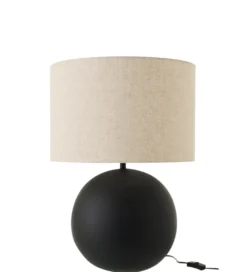 Lampa stołowa BALLE 62 cm czarna ceramika*J-Line Clearance