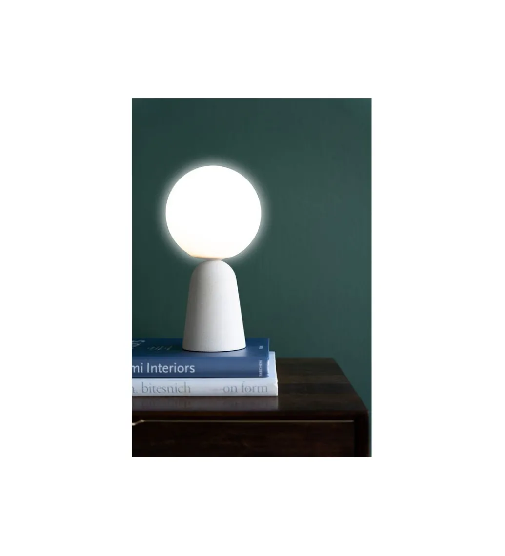 Lampa stołowa BOLLIE 33 cm beżowa*KDesign Clearance