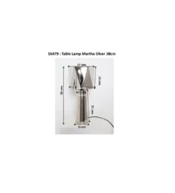 Lampa stołowa BOLLIE 33 cm czerwona*KDesign Sale