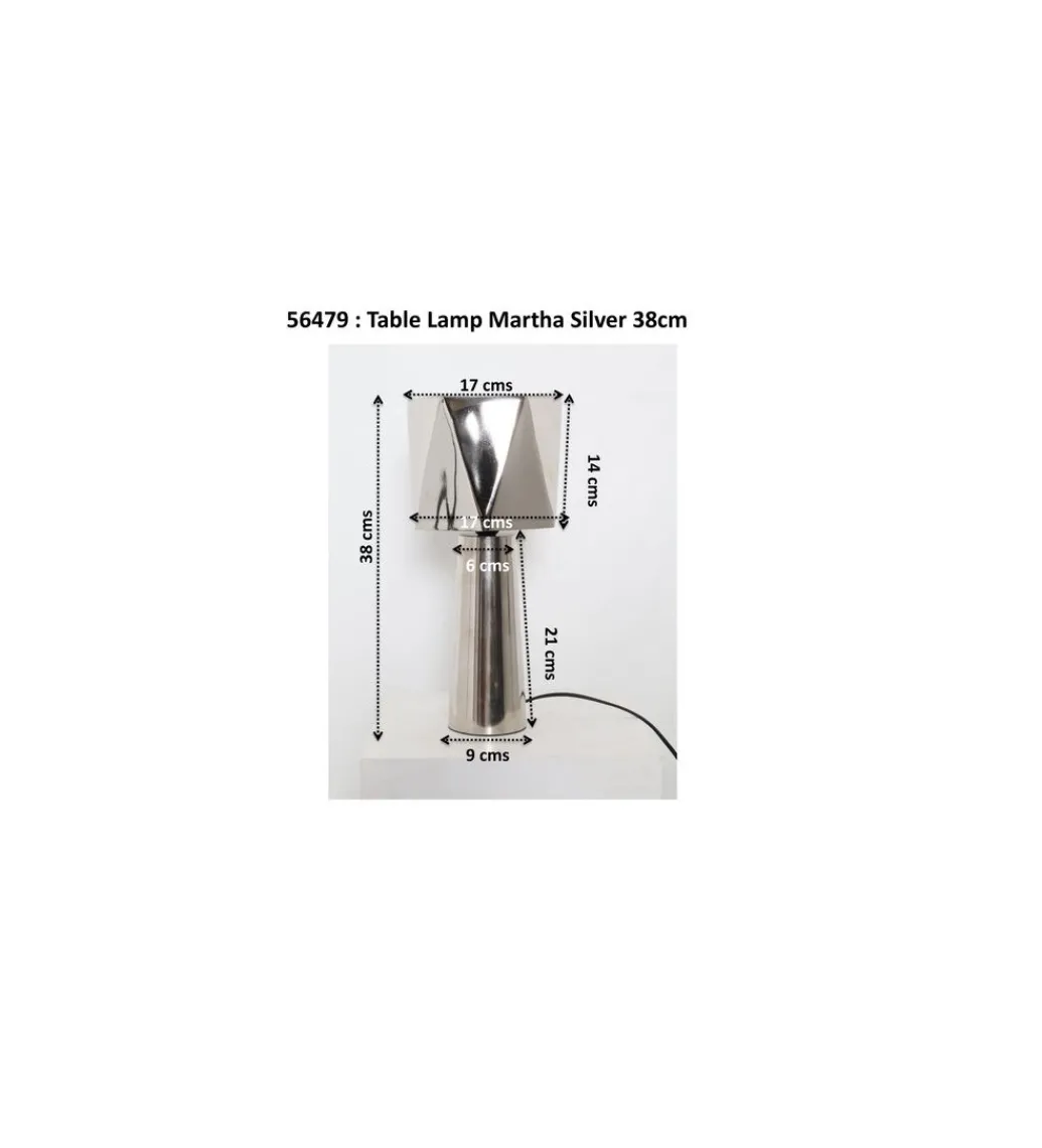 Lampa stołowa BOLLIE 33 cm czerwona*KDesign Sale