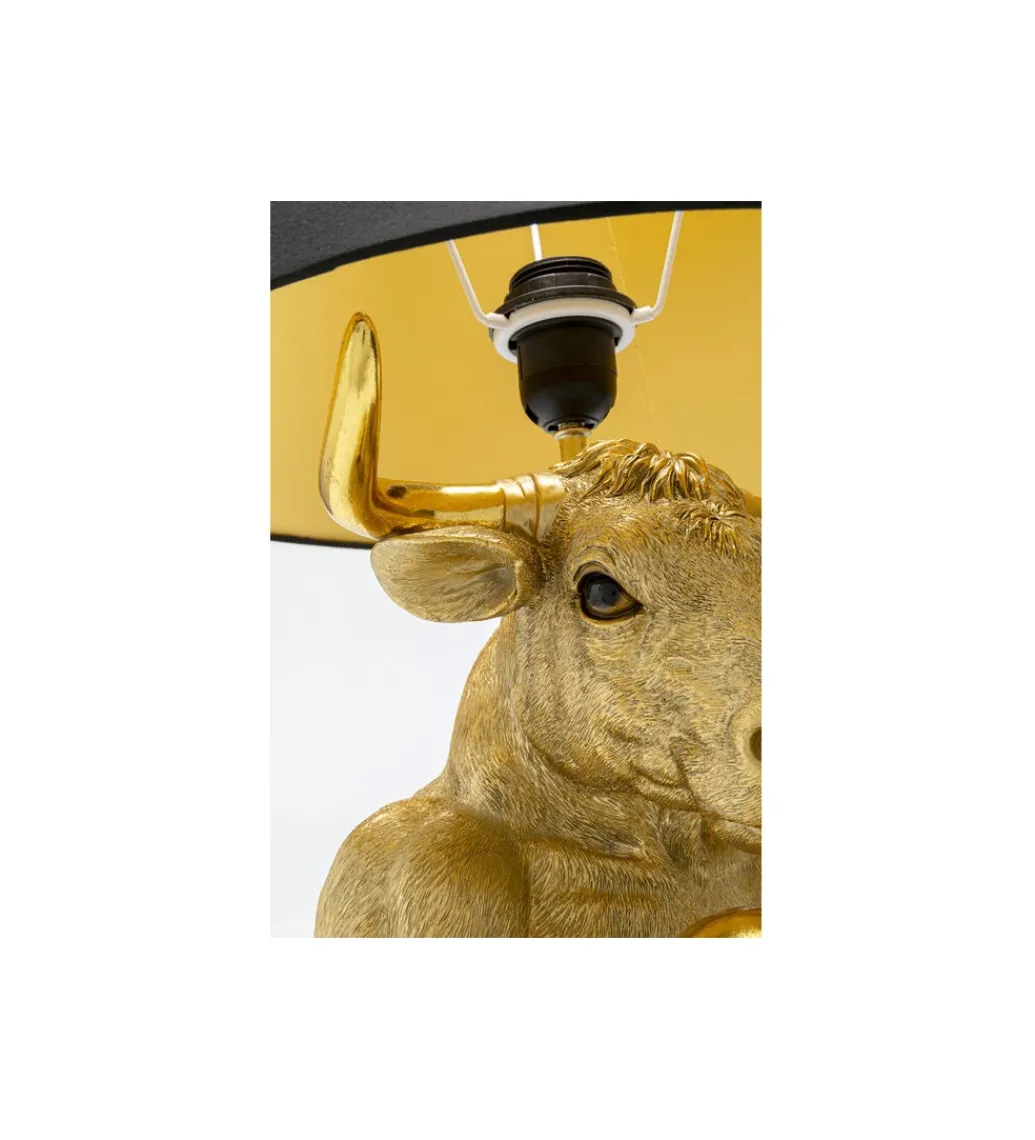 Lampa stołowa BOXER BULL 53 cm złota*KDesign New