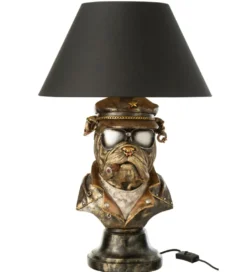 Lampa stołowa BULLDOG 57 cm antyczny brąz*J-Line Best