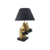 Lampa stołowa BULLDOG 55 cm złota czarna*Invicta Interior