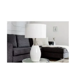 Lampa stołowa Carla 60 cm biała*Invicta Interior Hot