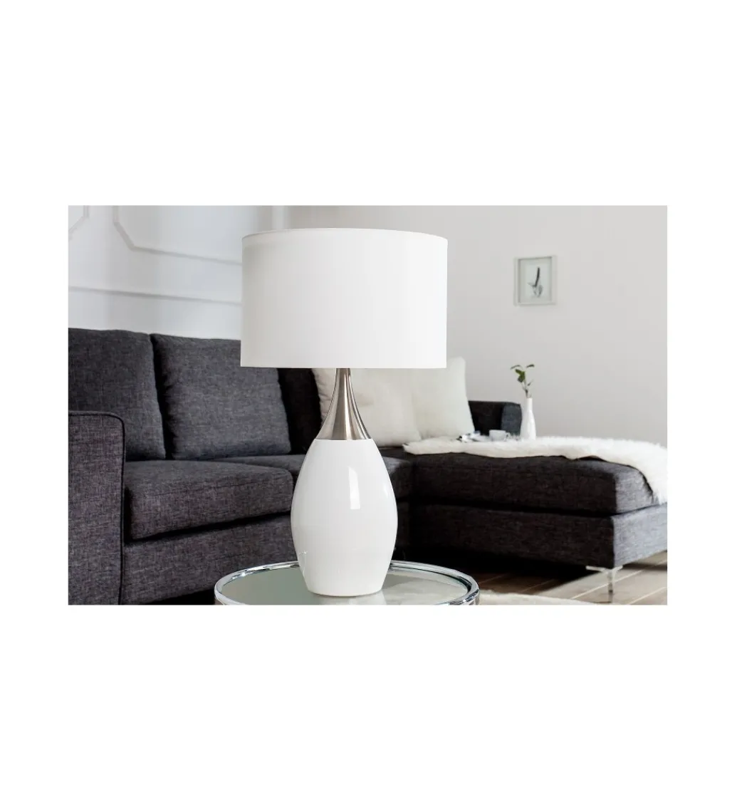 Lampa stołowa Carla 60 cm biała*Invicta Interior Hot