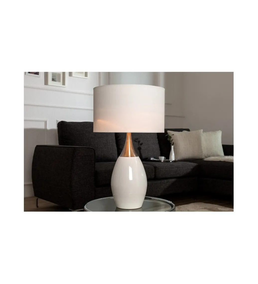 Lampa stołowa Carla 60 cm biała*Invicta Interior Hot