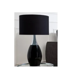 Lampa stołowa Carla 60 cm czarna*Invicta Interior Discount