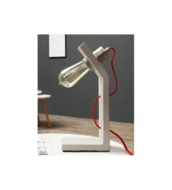 Lampa stołowa Cement Structure 30 cm szara*Invicta Interior New