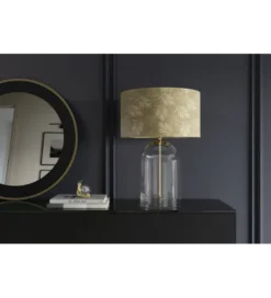 Lampa stołowa CLASSICO 55 cm szkło złoty*Invicta Interior Discount