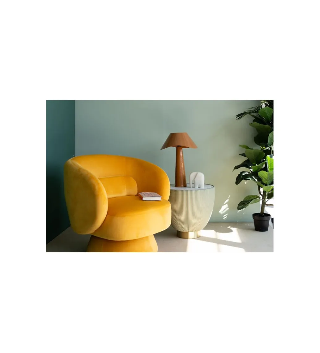 Lampa stołowa CLOUDY ROUND 49 cm pomarańczowa*KDesign Hot