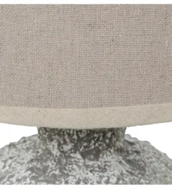 Lampa stołowa DADET 28 cm ceramika antyczna biała*Exclusivas Discount