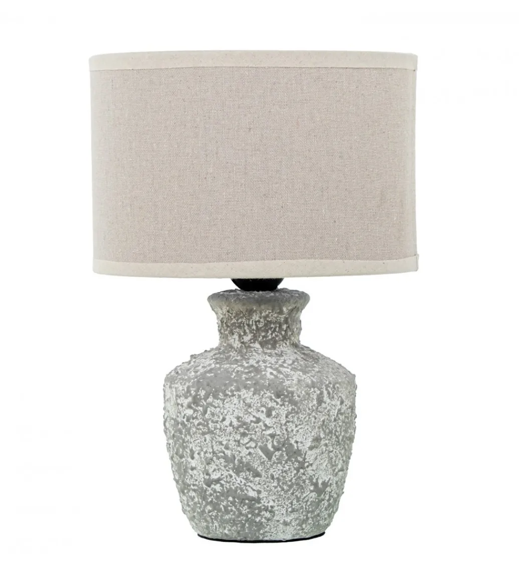Lampa stołowa DADET 28 cm ceramika antyczna biała*Exclusivas Discount