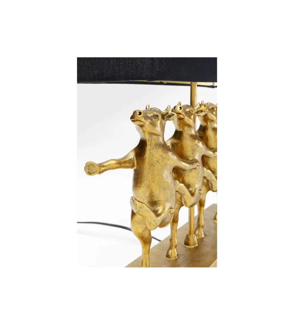 Lampa stołowa DANCING COWS złota*KDesign Hot