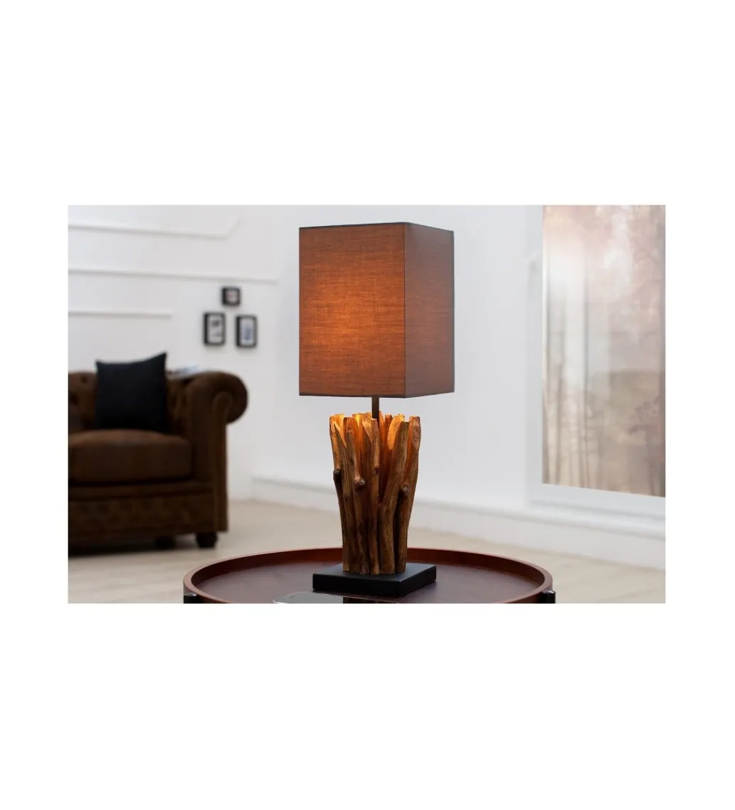 Lampa stołowa Driftwood Euphoria taupe*Invicta Interior Best