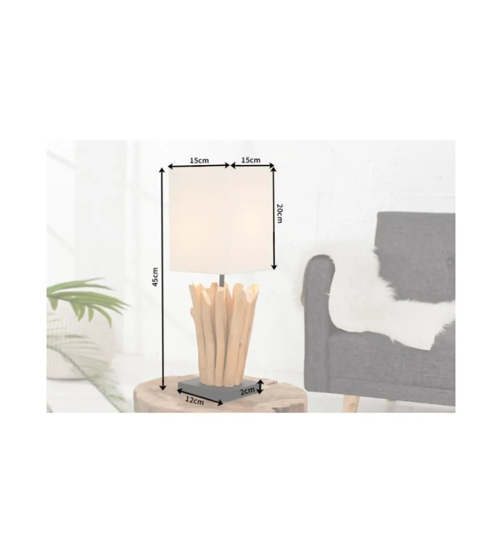 Lampa Stołowa Driftwood Euphoria biała*Invicta Interior Discount