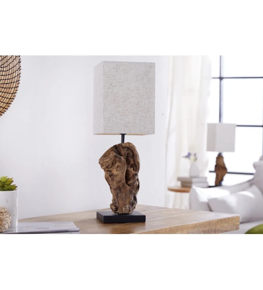 Lampa stołowa Driftwood Hypnotic beżowa*Invicta Interior - przedsprzedaż Online