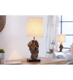 Lampa stołowa Driftwood Hypnotic beżowa*Invicta Interior - przedsprzedaż Online