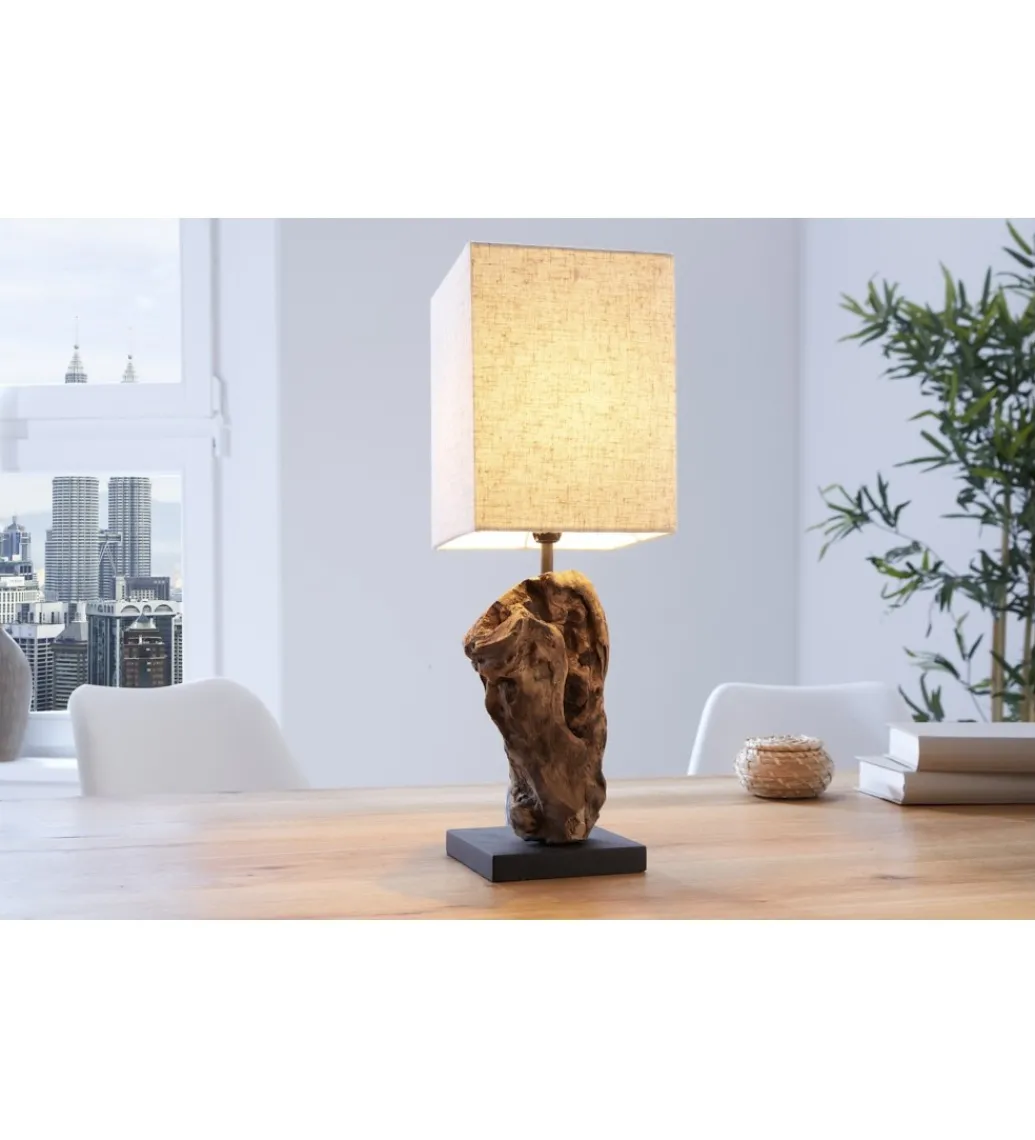 Lampa stołowa Driftwood Hypnotic beżowa*Invicta Interior - przedsprzedaż Online