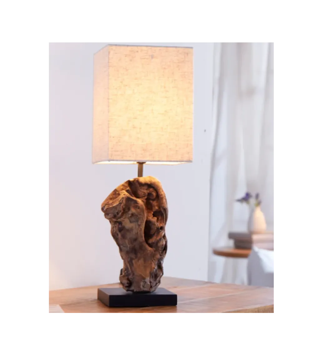 Lampa stołowa Driftwood Hypnotic beżowa*Invicta Interior - przedsprzedaż Online