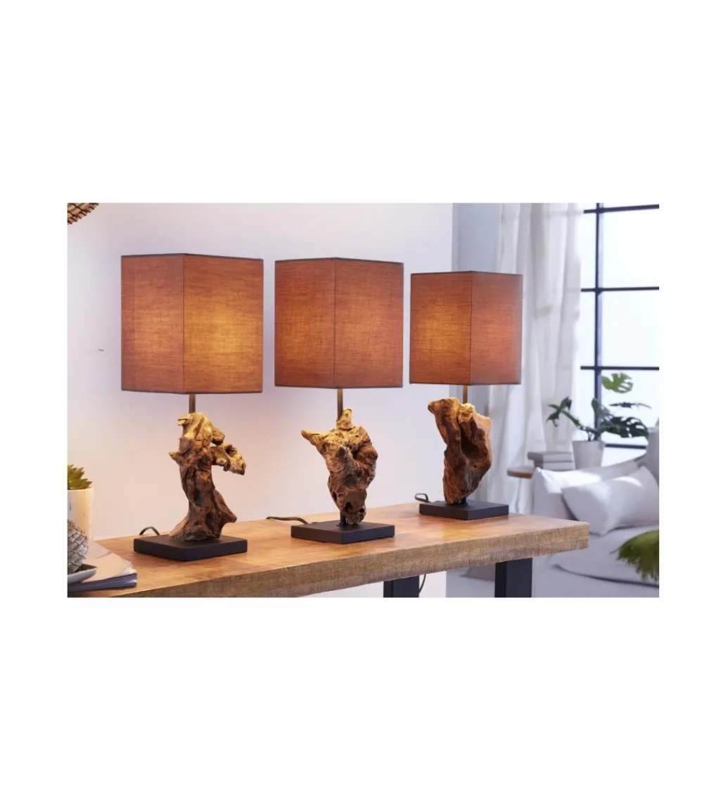 Lampa stołowa Driftwood Hypnotic brown*Invicta Interior - przedsprzedaż Clearance