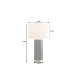 Lampa stołowa ELEGANCIA 70 cm ceramika*Invicta Interior