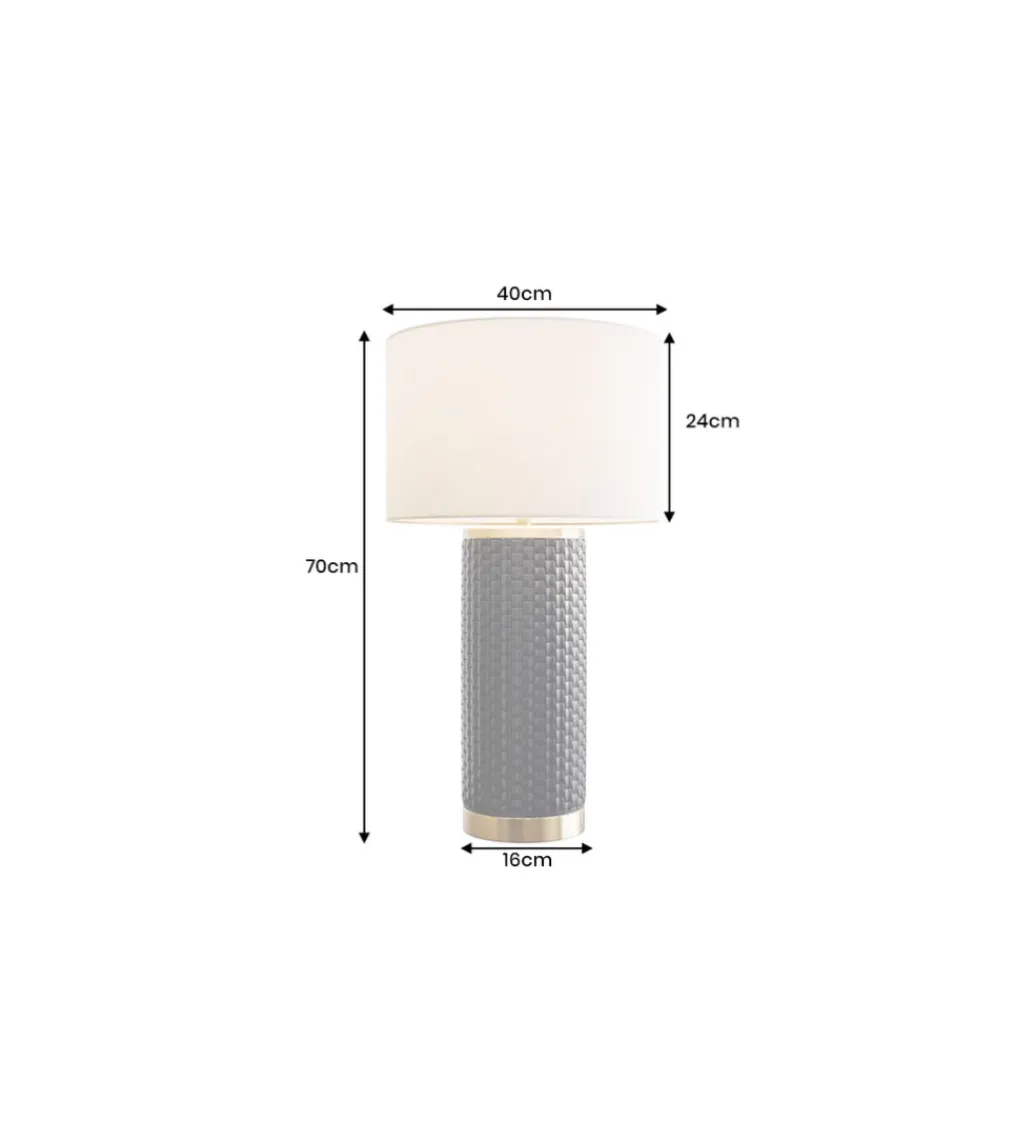 Lampa stołowa ELEGANCIA 70 cm ceramika*Invicta Interior