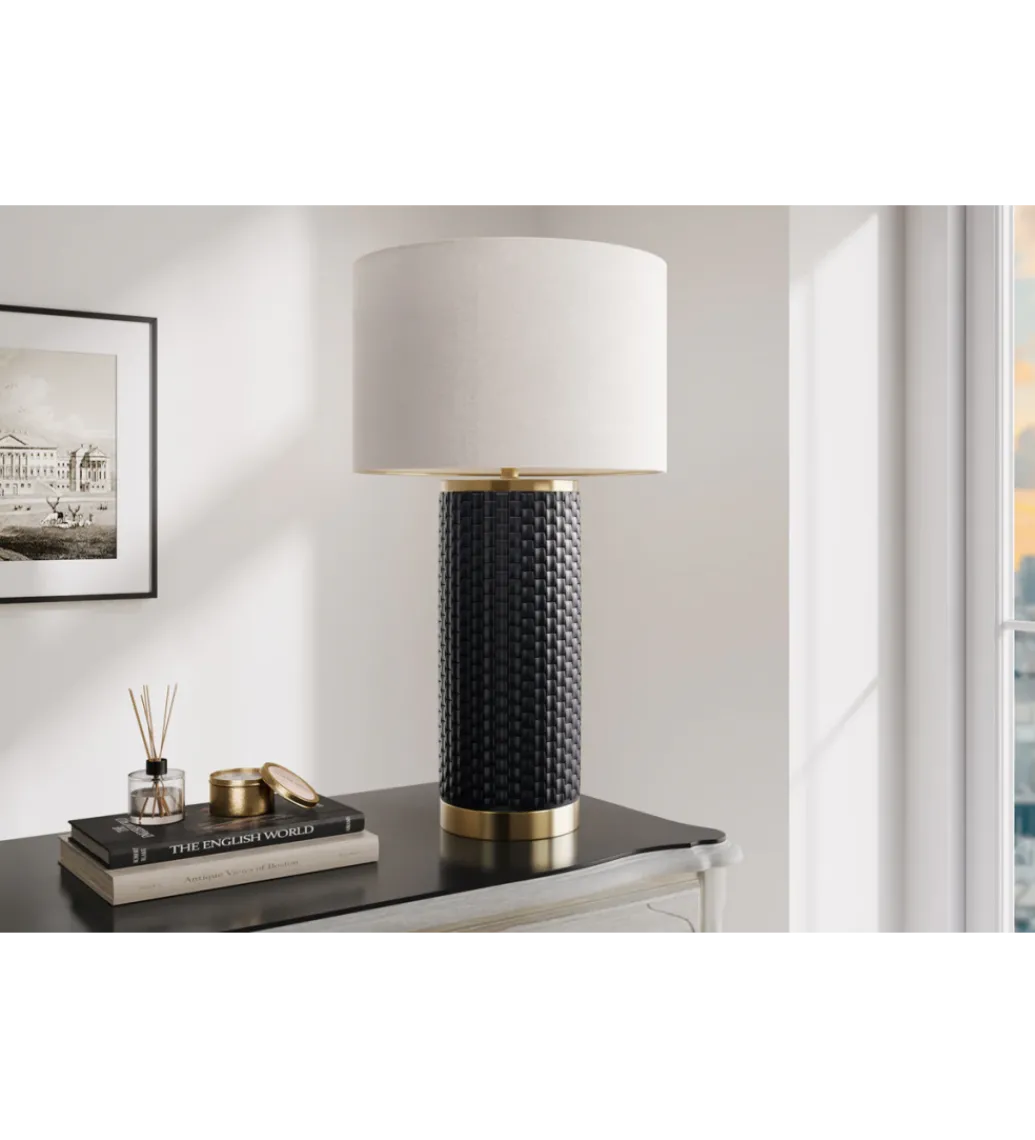 Lampa stołowa ELEGANCIA 70 cm ceramika*Invicta Interior