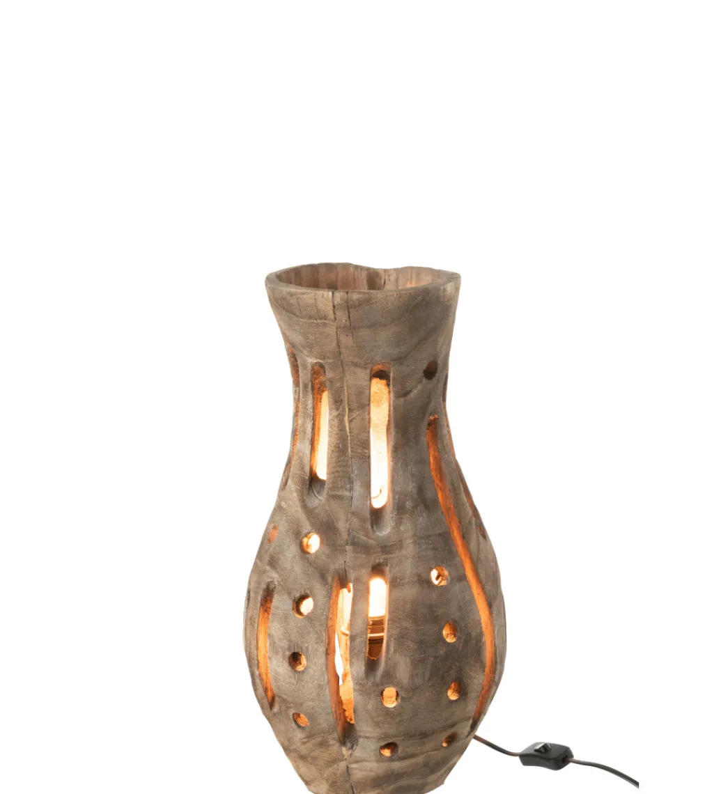 Lampa stołowa ELISABETH 48 cm naturalna*J-Line
