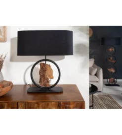 Lampa stołowa Elit 55 cm czarna*Invicta Interior - przedsprzedaż