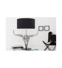 Lampa stołowa El Toro 68cm czarna*Invicta Interior Outlet