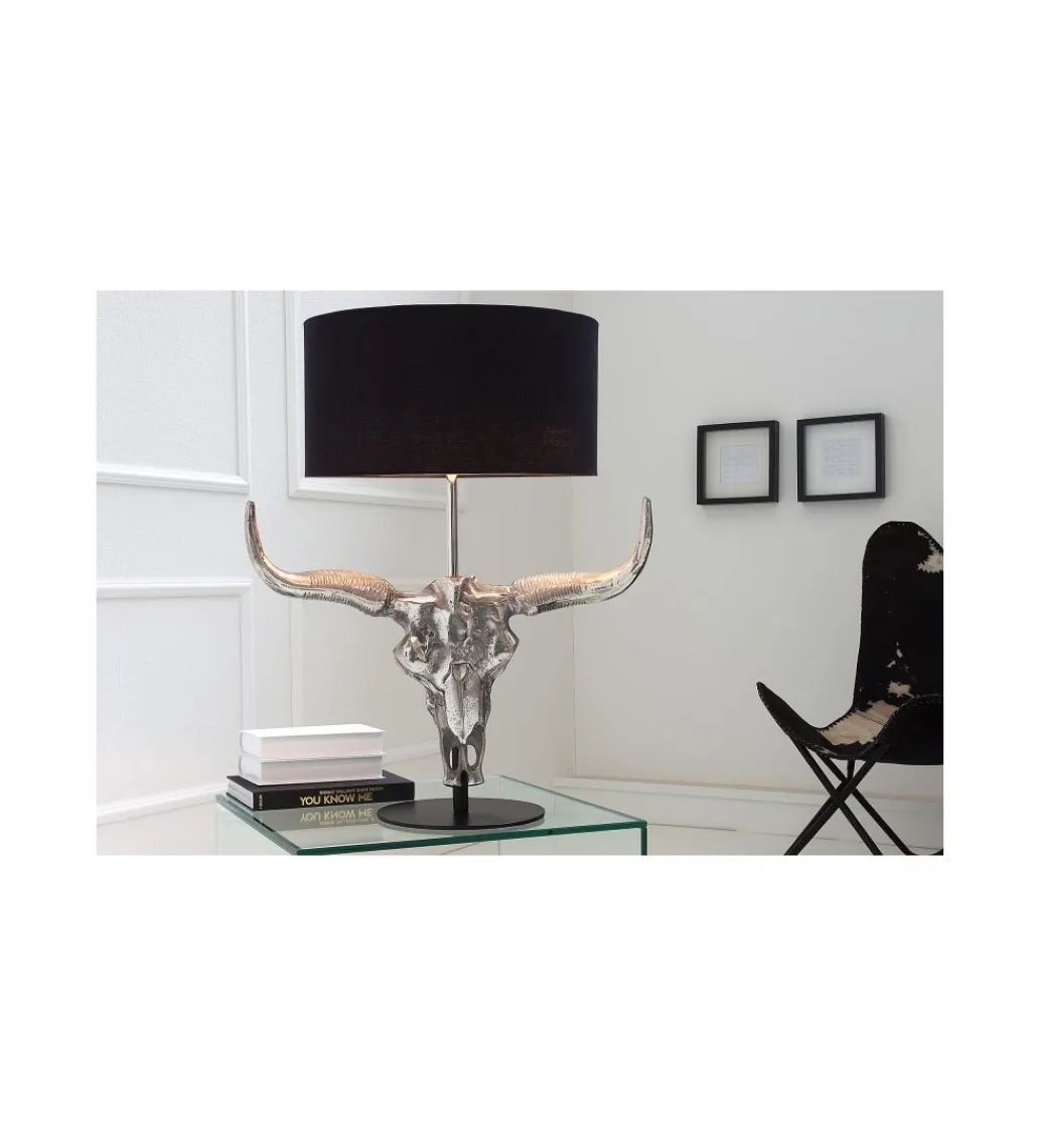 Lampa stołowa El Toro 68cm czarna*Invicta Interior Outlet