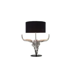 Lampa stołowa El Toro 68cm czarna*Invicta Interior Outlet