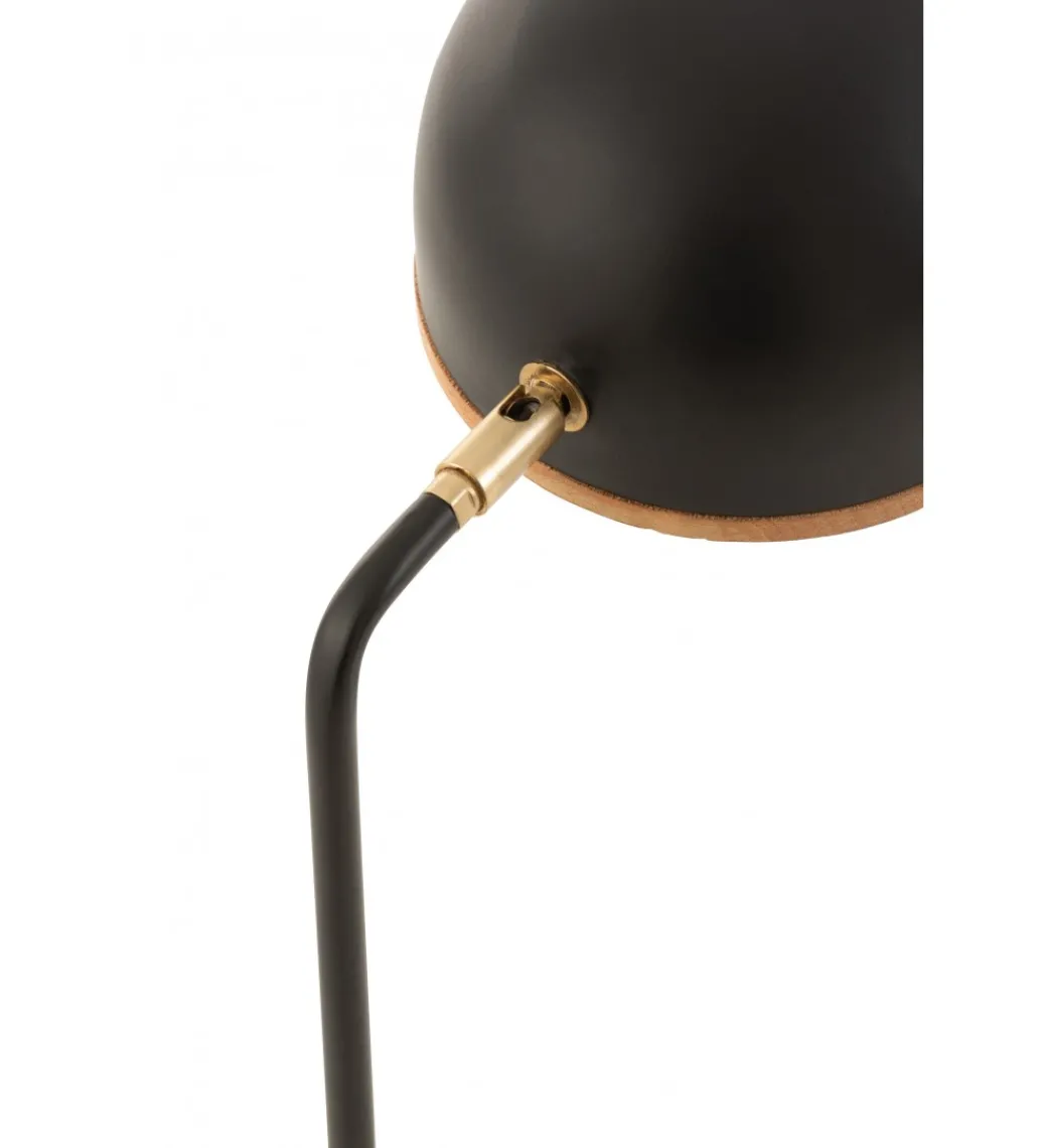 Lampa stołowa EVY 48 cm czarna naturalna*J-Line New