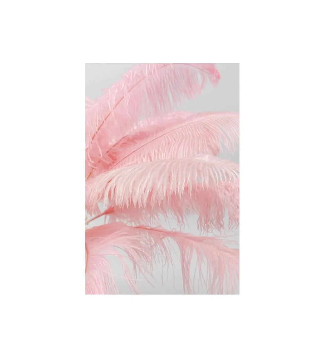 Lampa stołowa FEATHER PALM 60 Cm Pióra różowa*KDesign Clearance