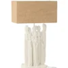 Lampa stołowa FIGURINES 58 cm biała naturalna*J-Line