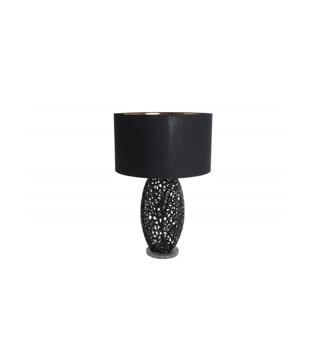 Lampa stołowa FLANK 40 cm czarna*Invicta Interior Sale