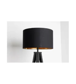 Lampa stołowa FLANK 40 cm czarno złota*Invicta Interior