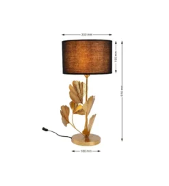 Lampa stołowa FLORES 62 cm złota*KDesign Outlet