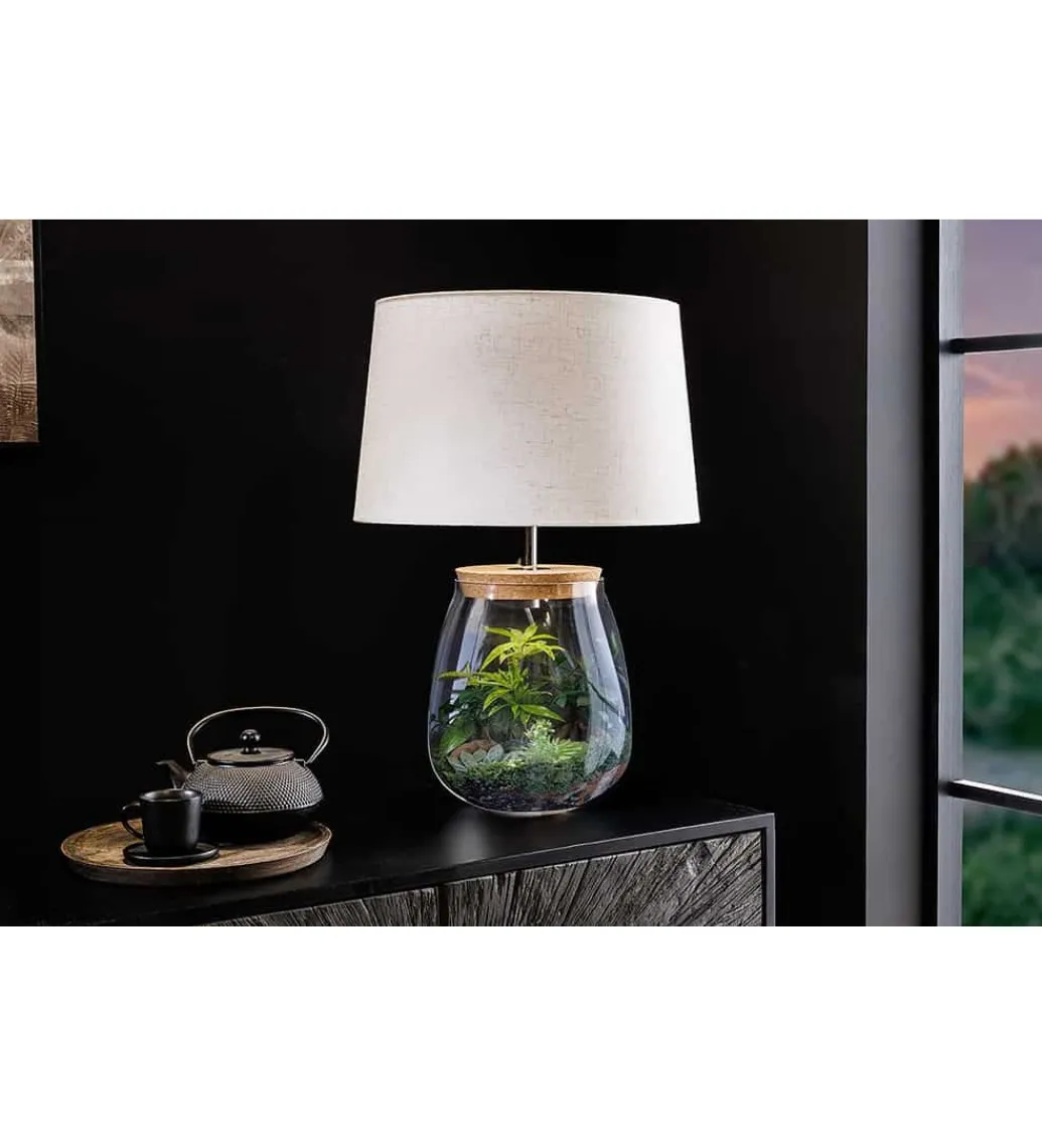 Lampa stołowa GLASI 40 cm transparentna*Invicta Interior New