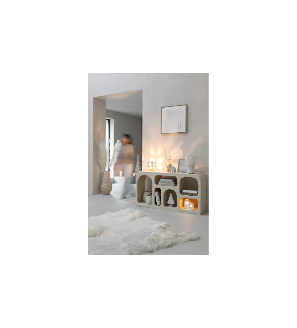 Lampa stołowa GLOBE 25 cm beżowa*J-Line