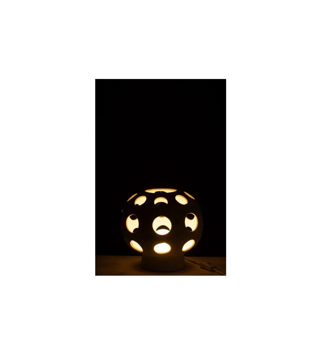 Lampa stołowa GLOBE 25 cm beżowa*J-Line