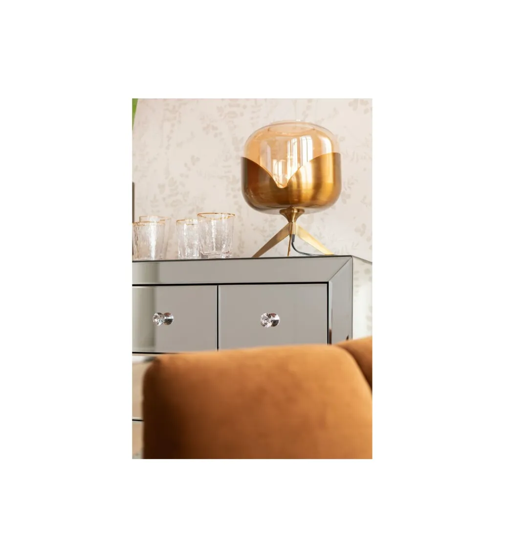 Lampa stołowa GOBLET BALL 35 cm złota*KDesign New