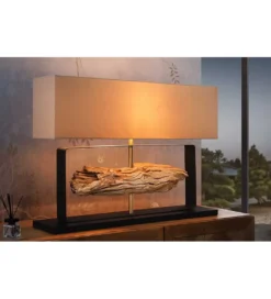 Lampa stołowa HELA 60 cm beżowa*Invicta Interior Discount