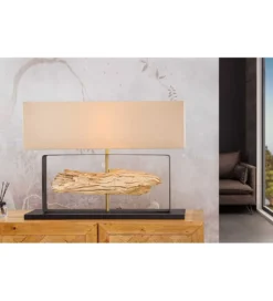 Lampa stołowa HELA 60 cm beżowa*Invicta Interior Discount