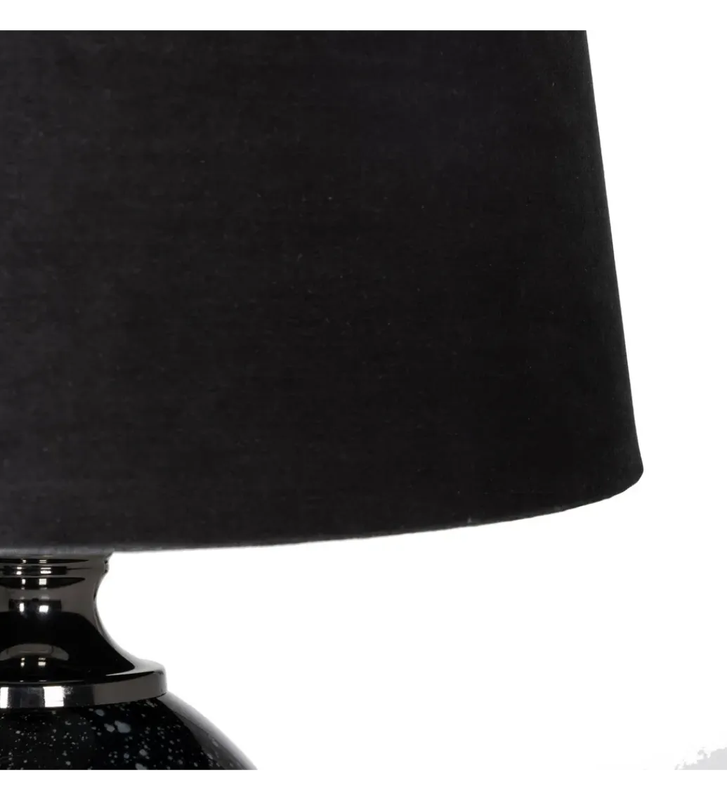 Lampa stołowa HEMLA 64 cm szklana czarno szara*Zona-Design Best