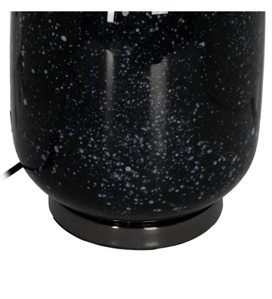 Lampa stołowa HEMLA 64 cm szklana czarno szara*Zona-Design Best