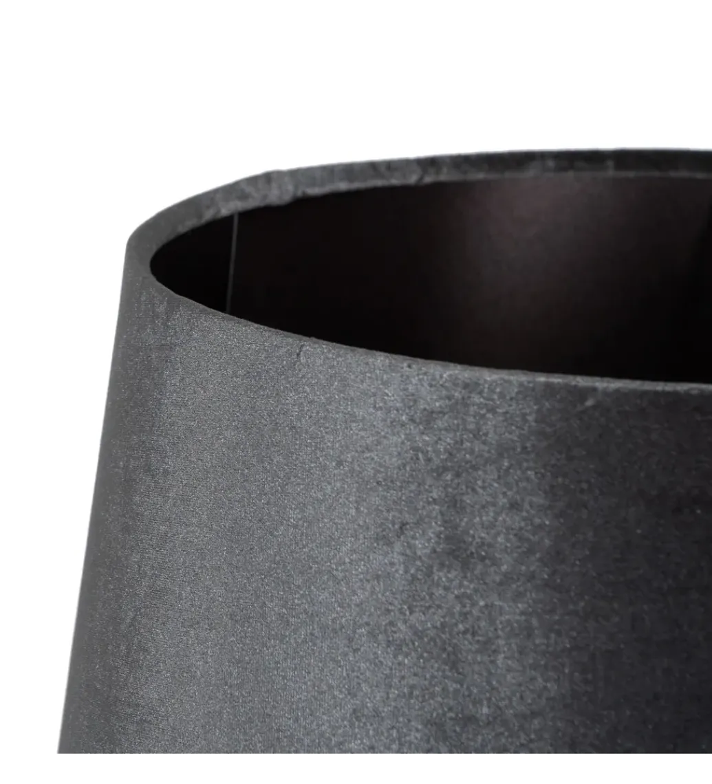 Lampa stołowa HEMLA 64 cm szklana czarno szara*Zona-Design Best