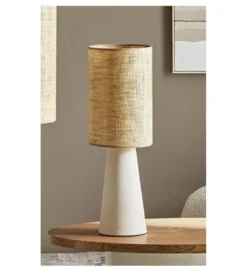 Lampa stołowa HERACLES 66 cm ceramika ratan*Imeri Clearance