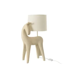 Lampa stołowa HORSE 56 cm beżowa*J-Line Best